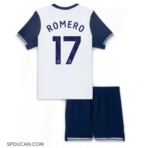 Dječji Nogometni Dres Tottenham Hotspur Cristian Romero #17 Domaci 2024-25 Kratak Rukav (+ Kratke hlače)